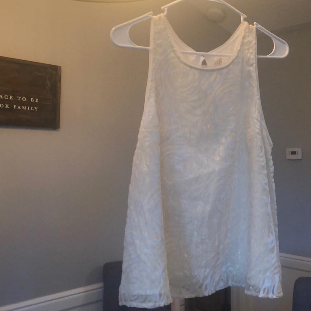 White Tank Top Blouse
